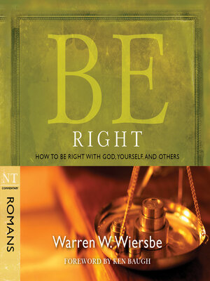 cover image of Be Right (Romans)